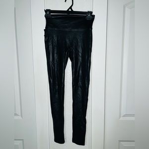 Spanx soft leather leggings